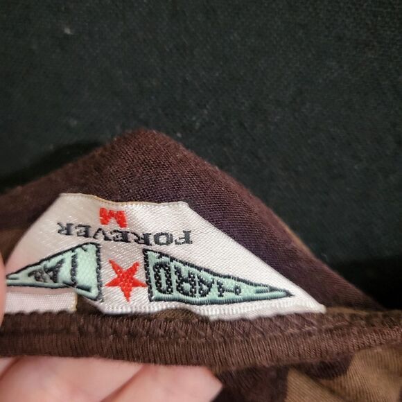 Hard Tail brown striped tank top - Picture 5 of 6